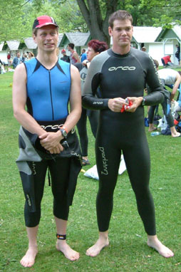 Pre-race, me and Duncan74